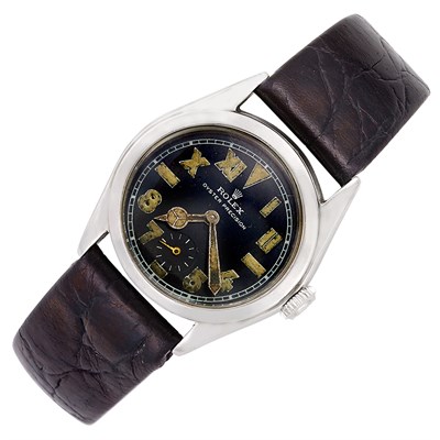 Lot 346 - Stainless Steel 'Oyster Precision' Wristwatch, Rolex, Ref. 4220