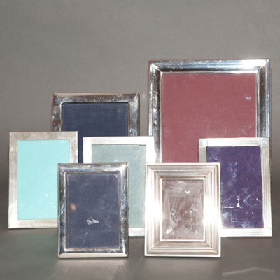 Lot 446 - Group of Seven Sterling Silver Frames...
