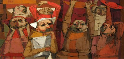 Lot 10 - Louis Bosa Italian, 1905-1981 Watching the...