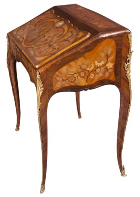 Lot 362 - Louis XV Style Gilt-Metal Mounted Marquetry...