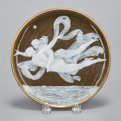 Lot 354 - George Jones & Son Pate-Sur-Pate Porcelain...