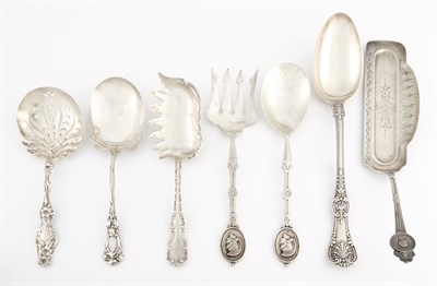 Lot 211 - Group of Sterling Silver Serving Articles...