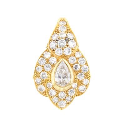Lot 256 - Gold and Diamond Enhancer Pendant