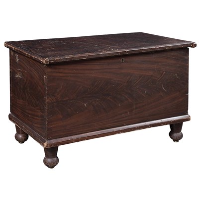 Lot 133A - Grain Painted Blanket Chest 19th Century On...