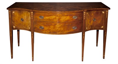 Lot 295 - Federal Style Inlaid Mahogany Sideboard Charak...