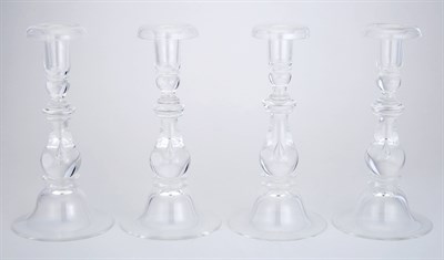 Lot 507 - Set of Four Steuben Glass Air Bubble...
