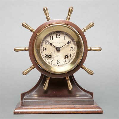 Lot 381 - Abercrombie & Fitch Brass Ship's Clock Vintage...