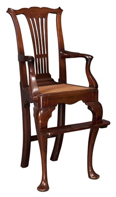 Lot 154 - George II Style Mahogany Child's Chair The...