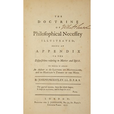 Lot 174 - PRIESTLEY, JOSEPH The doctrine of...