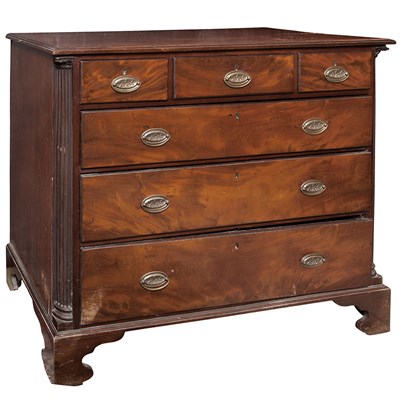 Lot 138 - American Chippendale Mahogany Chest of Drawers...