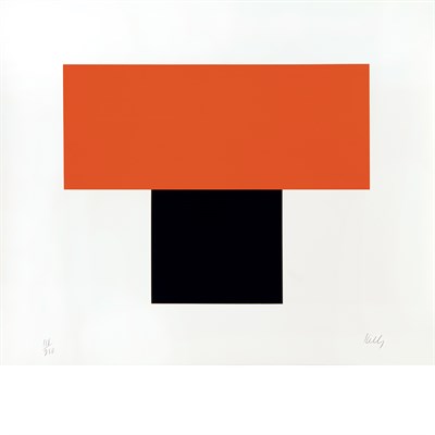 Lot 119 - Ellsworth Kelly (1923-2015) RED-ORANGE OVER...