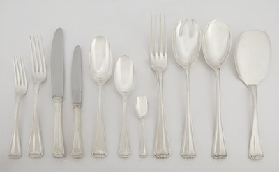 Lot 237 - Italian Silver Flatware Service Masoni, Rome,...