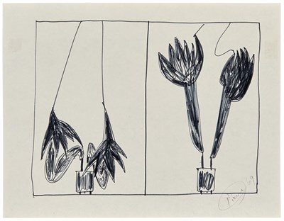 Lot 151 - Otto Piene German, 1928-2014 Study for Fleurs...