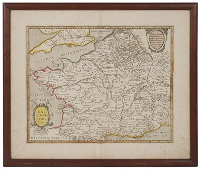 Lot 142 - [MAPS - FRANCE] Group of two framed maps,...