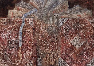 Lot 14 - Dmitri Plavinsky Russian, 1937-2012 Open Bible,...