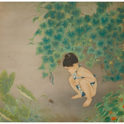 Lot 21A - Manner of Nakamura Daizaboro 20th Century Boy...