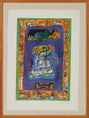 Lot 204 - Ynez Johnston RIVER PICNIC; UNTITLED Color...