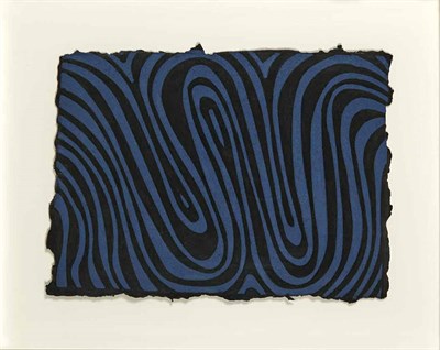 Lot 114 - Sol Lewitt W (C) (K. 1996.13) Blue embossment,...