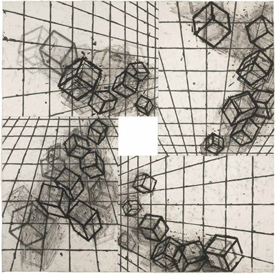 Lot 6 - Mel Bochner (b. 1940) VANISHING POINT Aquatint...