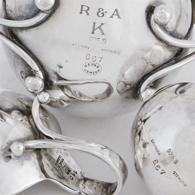 Lot 216 - Georg Jensen Sterling Silver Condiment Set...