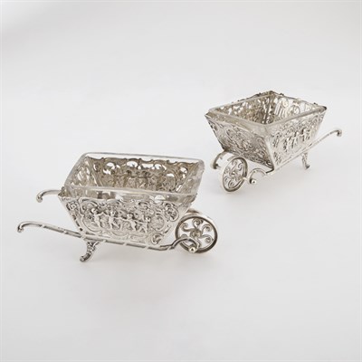 Lot 226 - Pair of Continental Silver Novelty Dessert...