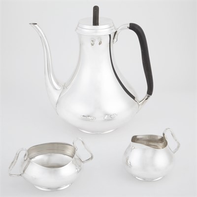 Lot 217 - Danish Sterling Silver Coffee Service Svend...