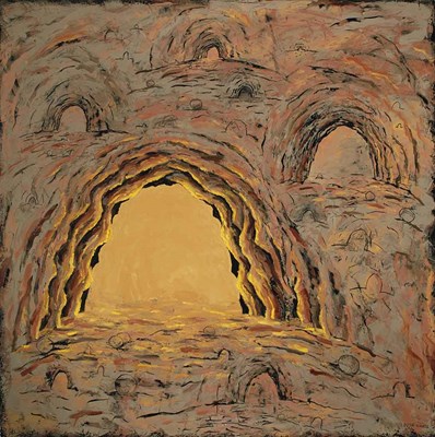 Lot 34 - Louisa Chase American, b. 1951 Brown Cave,...