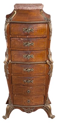 Lot 309 - Louis XV Style Metal Mounted Parquetry Inlaid...