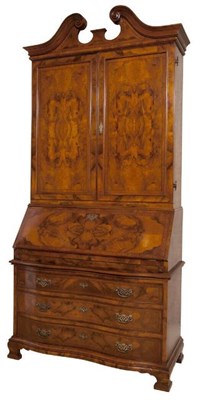 Lot 321 - Georgian Style Walnut Secretary Bookcase 20th...