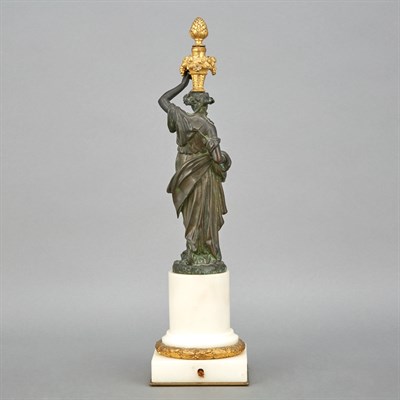 Lot 336 - Louis XVI Style Parcel Gilt and...