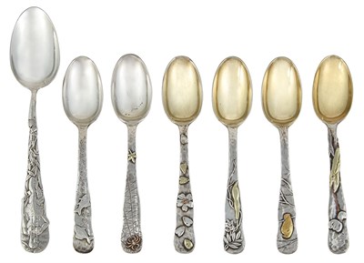 Lot 189 - Set of Six Tiffany & Co. Sterling Silver and...
