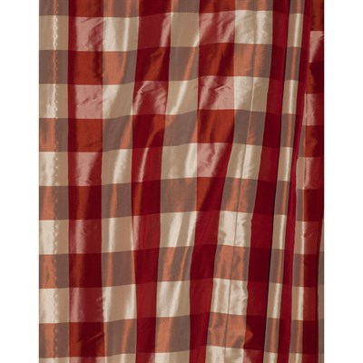 Lot 615 - Set of Four Silk Curtain Panels Height 8 feet.