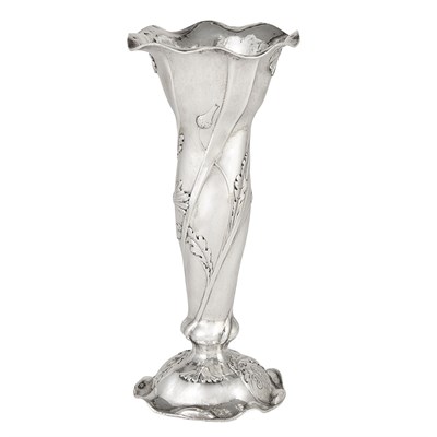 Lot 208 - Gorham Martele Sterling Silver Vase Pattern no....