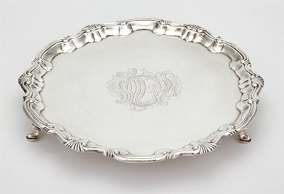 Lot 458 - George II Sterling Silver Salver Robert...