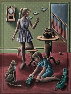 Lot 37 - Pamela Jane Crook British, b. 1945 Mes Enfants,...