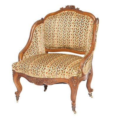 Lot 184 - Louis XV Style Fruitwood Bergere