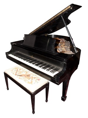 Lot 72 - Steinway & Sons Ebonized Baby Grand Piano...