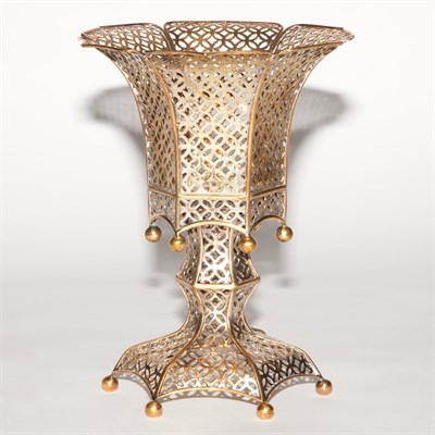 Lot 461 - Tiffany & Co. Silver Gilt Vase Height 9 1/2...