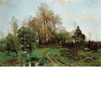 Lot 60 - Hugh Bolton Jones American, 1848-1927 A Summer...