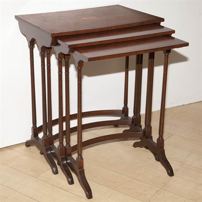 Lot 212 - George III Style Mahogany Stained Nest of...