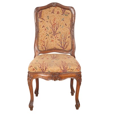 Lot 214 - Louis XV Style Fruitwood Side Chair