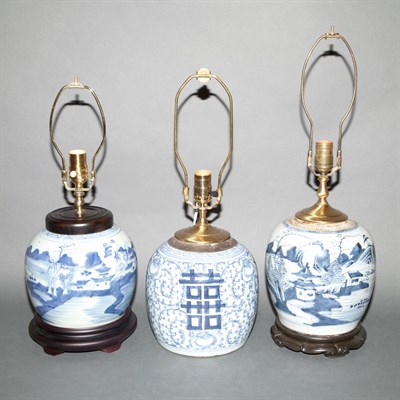 Lot 236 - Group of Three Chinese Blue and White...