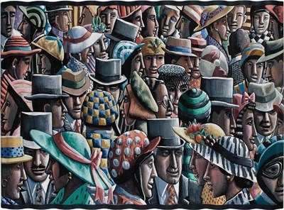 Lot 38 - Pamela Jane Crook British, b. 1945 The Meeting,...