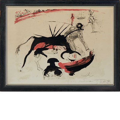 Lot 67 - Salvador Dali BULLFIGHT NO. 3; PICADOR (FIELD...