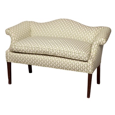 Lot 302 - George III Style Mahogany Settee Length 48...