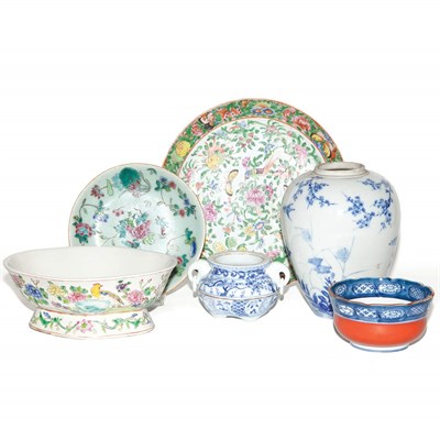 Lot 306 - Group of Asian Porcelain Table Articles...