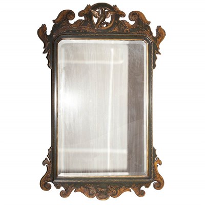 Lot 118 - Georgian Style Chinoiserie Decorated Mirror...
