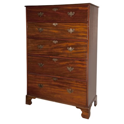 Lot 371 - George III Style Mahogany Tall Chest of...