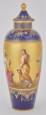 Lot 328 - Vienna Gold and Cobalt Ground Porcelain...