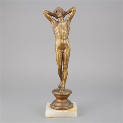 Lot 137 - Bronze Figure of a Nude Man Cast by the Roman...